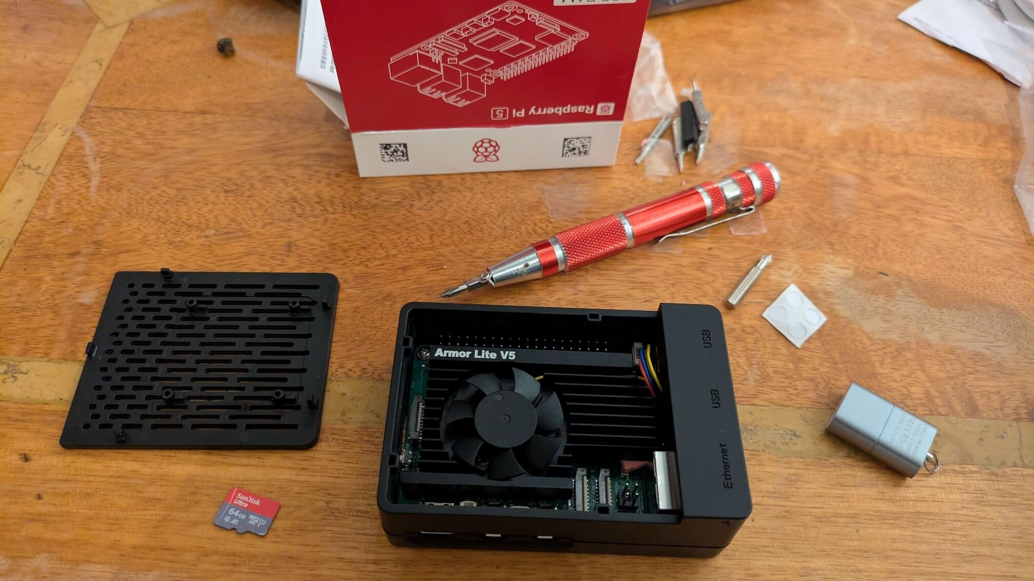 A Raspberry Pi single-board computer — the brains of a BirdNET listening post
